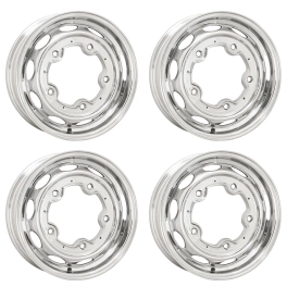 Appletree Automotive 10-1172-4 Vintage 190 Wheels, 15 x 4.5, 5 on 205, Polished Set of 4