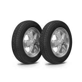 Wheel Tire Combo, 911 Alloy, Polished, Small Tire 145/80R15