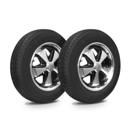 Wheel Tire Combo, 911 Alloy, Black Polished, Big Tire