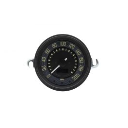 EMPI 14-1102-0 115mm Speedometer 0-200 MPH with Black Dial Black Bezel