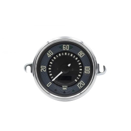 115mm Speedometer 0-120 MPH with Black Dial Chrome Bezel