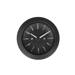 86mm Time Clock for Type 2, Black Dial