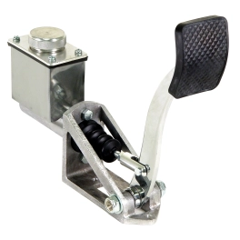 Single Brake Pedal Kit, 3/4 Master Cylinder, Polished