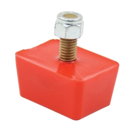 Bump Stops, Rectangular, with Molded In Stud, Pair