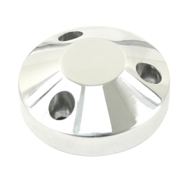 Billet Steering Wheel Center Cap, Fits All 3 Bolt Wheels