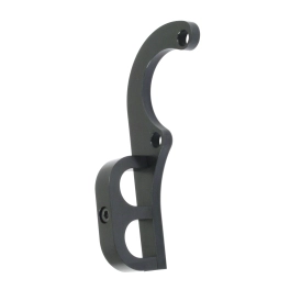 Billet Full Flow Oil Line Bracket, Black, Sold Each