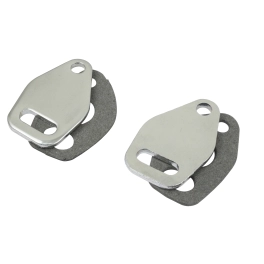 Chrome Heat Riser Block-Offs, for Aircooled VW, Pair