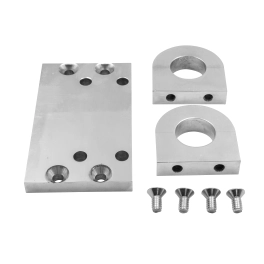 Billet Mounting Plate, for 1 T Tube, Each