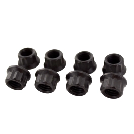 Engine Nuts, 8mm Thread, 12 Point External Head, 8 Pack