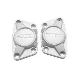 Foose Billet Spring Plate Caps Satin Silver, Pair