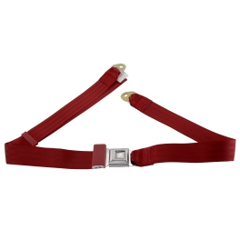 Seat Belt, Stock Style, 2 Point, Red