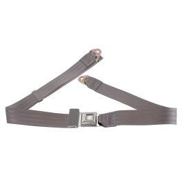 Seat Belt, Stock Style, 2 Point, Grey