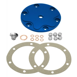 EMPI 18-1086-0 Billet Aluminum Oil Sump Drain Plate, with Plug Blue