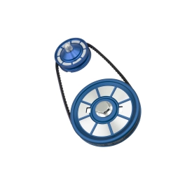 EMPI Color Matched Pulley Kit Blue Anodized, for Type 1 VW