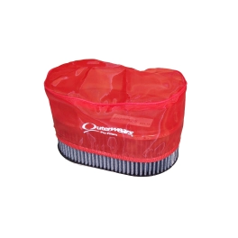 Outerwear Pre-Filter, 4.5 X 7 Oval, 3.5 Tall, Red