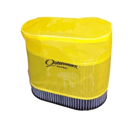 Outerwear Pre-Filter, 4.5 X 7 Oval, 6 Tall, Yellow