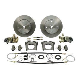 Disc Brake Kit, 4 On 130mm, With E-Brake Short Spline Forged