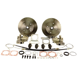 EMPI 22-2912-0 Disc Brake Kit, 5 On 4-3/4 Chevy, with E-Brake Short Spline