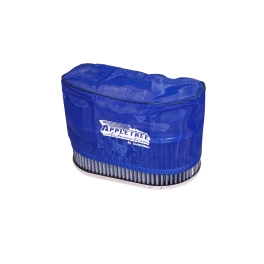 Outerwear Pre-Filter, 5.5 X 9 Oval, 4 Tall, Blue