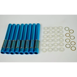 Push Rod Tubes, Spring Loaded, 8 Pieces