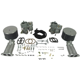 EMPI 43-4416-0 Dual 40 Solex Dual Carburator Kit, with Twist Linkage