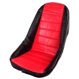 Low Back Seat Cover, Red, Fits Most Fiberglass Seats