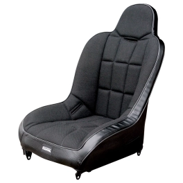 EMPI 62-2751-0 Off-Road Suspension Seat, Black Vinyl with Black Fabric