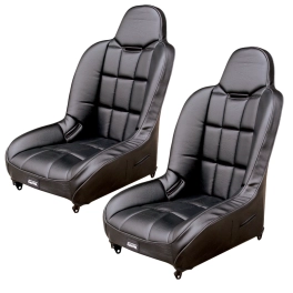 Off-Road Suspension Seats, Black Vinyl with Black Vinyl