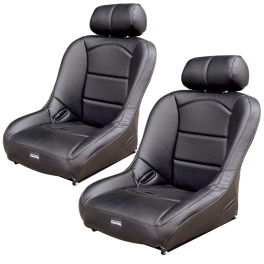 Off-Road Suspension Seats, Black Vinyl with Black Vinyl