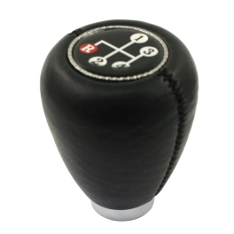 EMPI 79-4642-0 Shift Knob, with Gear Pattern, Fits 7, 10, 12mm Thread Brown