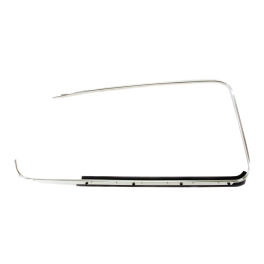 Window Trim Frame & Scraper, Left Outer, for Beetle 65-77