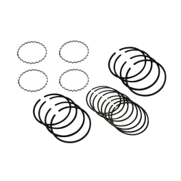 Piston Ring Set, 77mm, 2.5 X 2.5 x 4, with Cast Top Ring