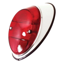 EMPI 98-2054-0 Tail Light Assembly, Left Side, for Beetle 62-67, Red