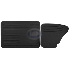 4 Piece Door Panel Kit, Fits Beetle 67-77, Black No Pocket