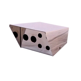 Switch Box, 4 Inch WIde, with Holes, Chrome