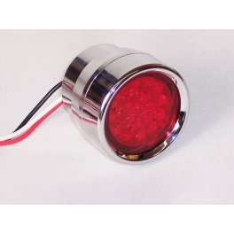 Tube Insert Led Light, Red, Dual Function, Billet, Each