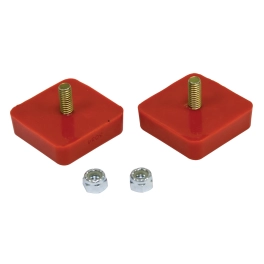 Bump Stops, 2x2 with Center Stud, Pair, BUGPACK