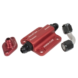 JayCee Powerflow Oil System Full Flow Pump Cover, Red