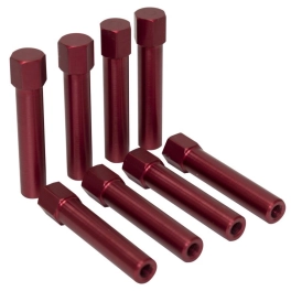 JayCee Valve Cover Nuts, Red