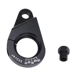 JayCee Billet Distributor Clamp with Timing Marks, Black