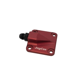 JayCee Billet Full-Flow Oil Pump Cover, Red