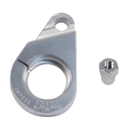 JayCee Billet Distributor Clamp with Timing Marks, Silver