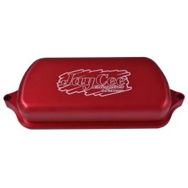 JayCee JC32200 JayCee Billet Valve Covers, Red, Pair