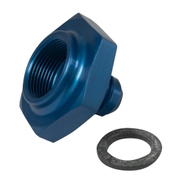 JayCee Fuel Line Tank Adapter, -6 Line Blue