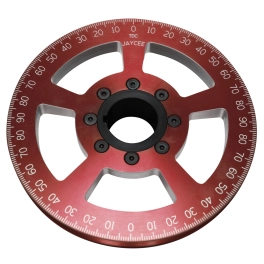 JayCee Billet 7 Inch Street Pulley, Red