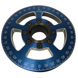 JayCee Billet 6 Inch Street Pulley, Blue