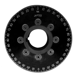 JayCee Billet 4.5 Inch Drag Pulley, Black