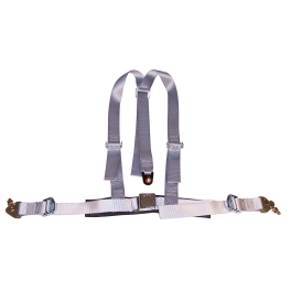 Seat Belt, 2 Shoulder & 2 Lap, 2 Point, Grey