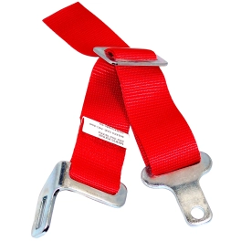 Latest Rage TIGER2CR 2 Crotch Strap, Red, Fits All Duck Bill Style Belts