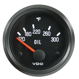 2-1/16 Oil Temp Gauge, Cockpit Series, 120-300 Degrees